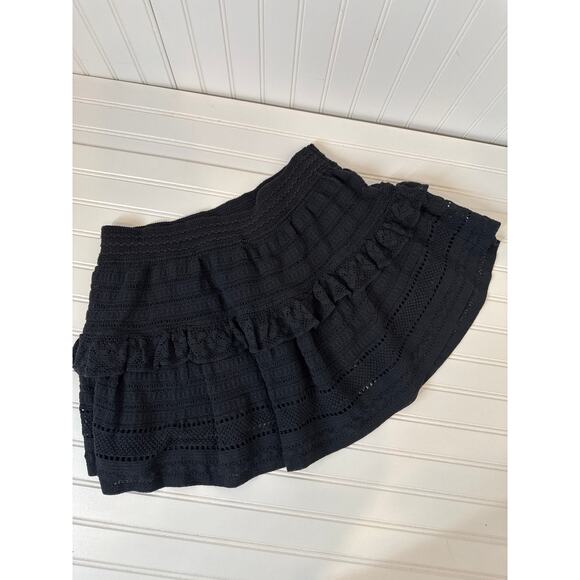 NWT Aerie Seamless Cable Square Neck Tee Shirt & Ruffle Mini Skirt Bundle Size L - Picture 6 of 10